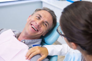 a dental implants patient smiling.