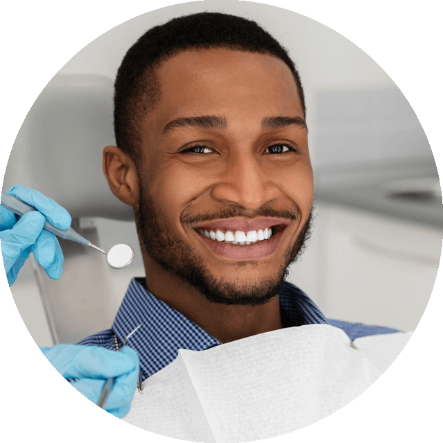 dental patient smiling