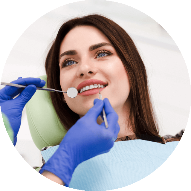 dental patient undergoing dental procedure