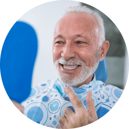 patient undergoing same day dental implants procedure